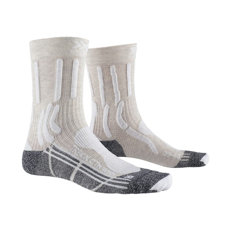 Термоноски женские X-Socks Trek Ctn 4.0, цвет: White/Anthracite