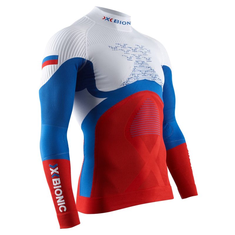 Термокофта X-Bionic Energy Accumulator 4.0 Patriot Russia, цвет: Russia/White/Red
