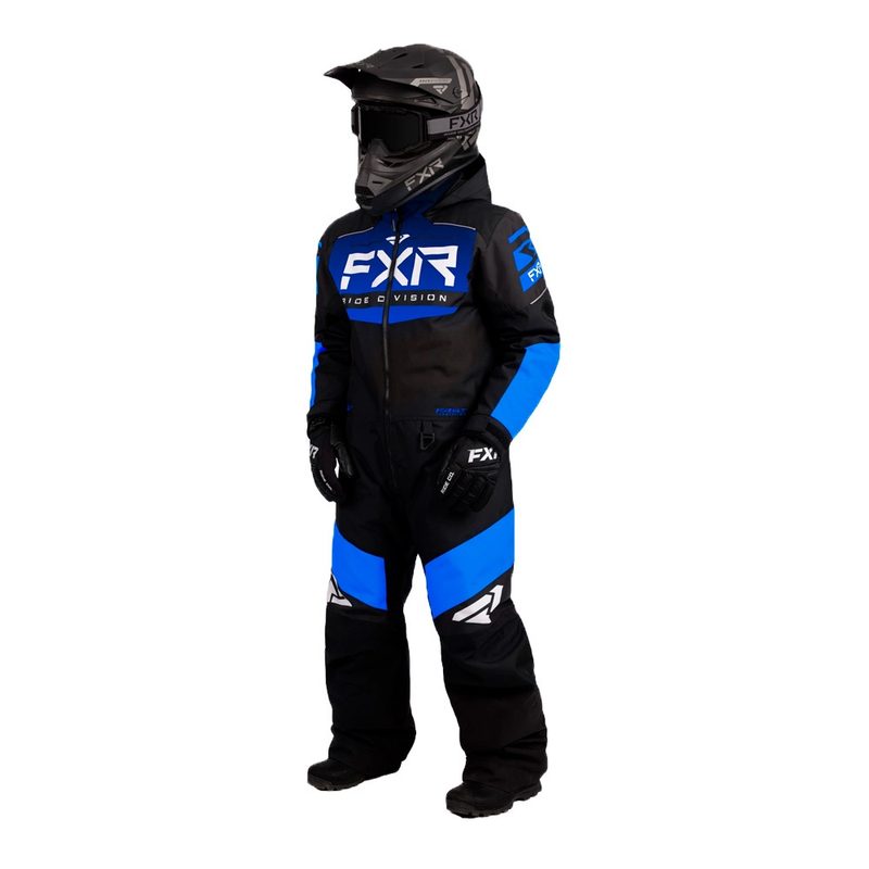 Комбинезон детский утепленный FXR Helium, цвет: Black/Blue Fade