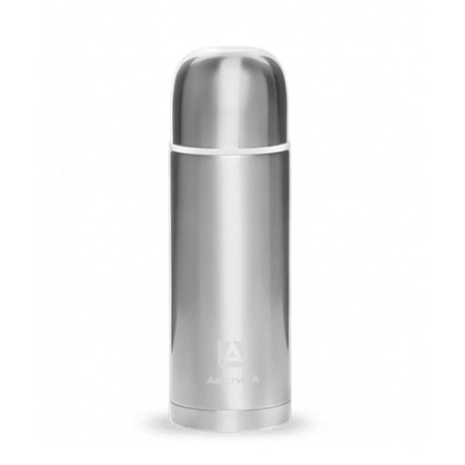 Термос с узким горлом лаковое покрытие Арктика 1 л., цвет: Silver