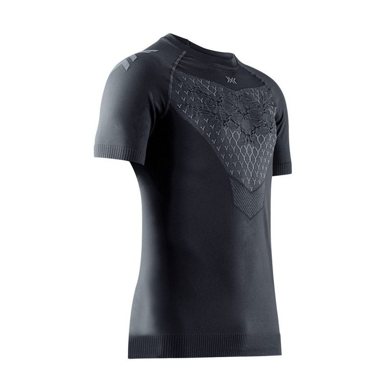Термофутболка X-Bionic Twyce Run, цвет: Black/Gray