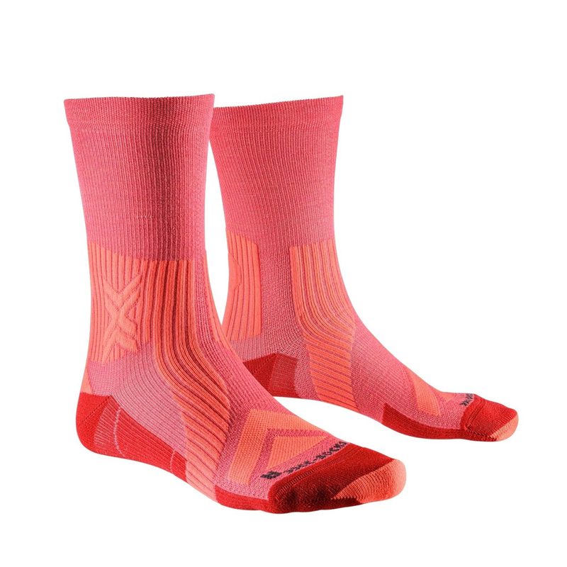 Термоноски X-Socks Bike Expert Merino Crew, цвет: Sunset Orange