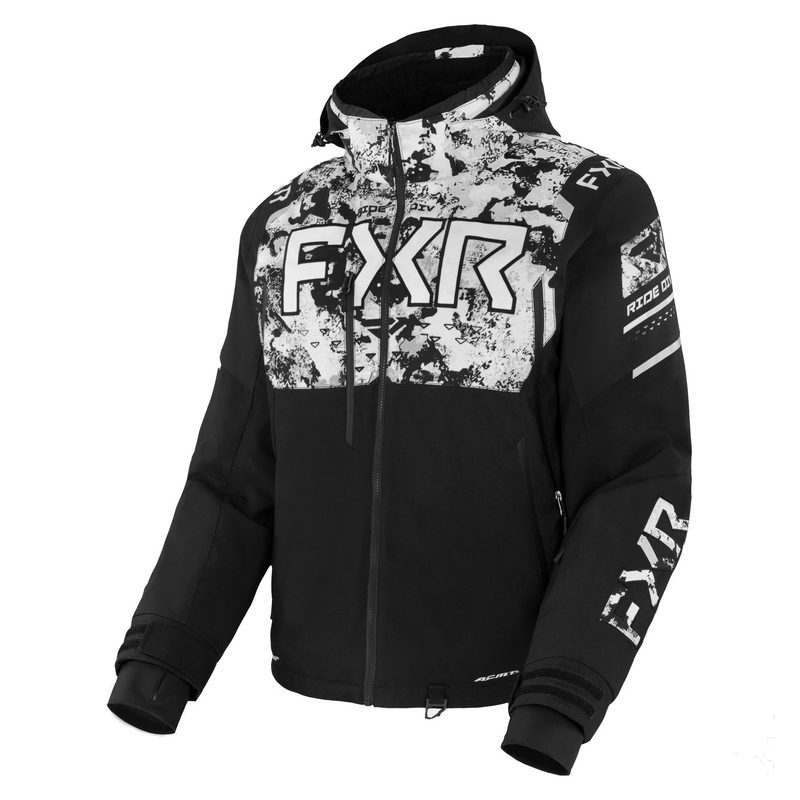 Куртка утепленная FXR Helium X 2-в-1, цвет: Black/White Camo