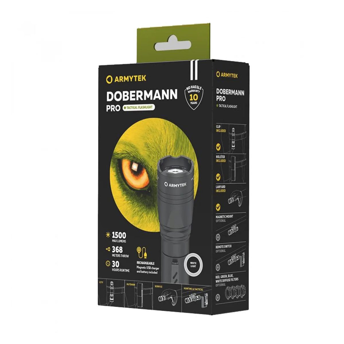 Фонарь светодиодный тактический Armytek Dobermann Pro Magnet — фото 5