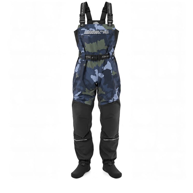 Вейдерсы мембранные Dragonfly Quad Pro '25, цвет: Green Camo