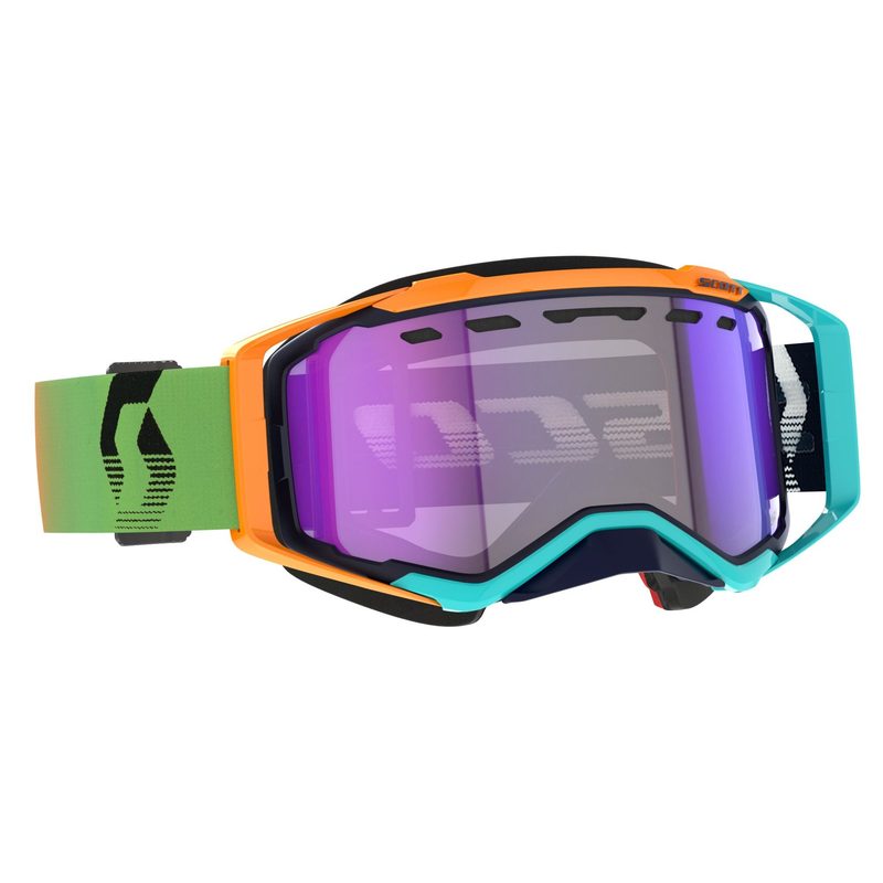 Очки SCOTT Prospect Snow Cross LS, цвет: Blue/Orange/Light Sensitive Blue Chrome