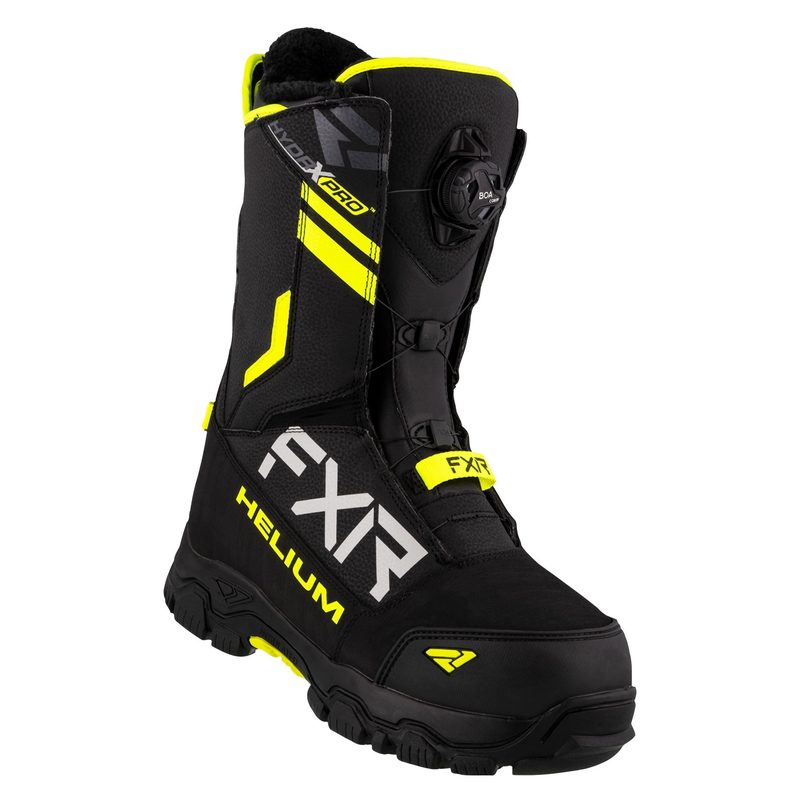 Ботинки FXR Helium BOA, цвет: Black/Hi-Vis