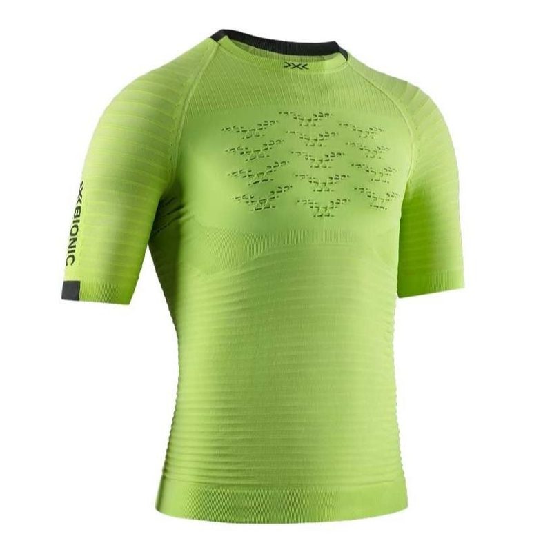 Термофутболка X-Bionic Effektor 4D Run Shirt Sh Sl, цвет: Effektor Green/Opal Black