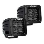 Фары RIGID D-серия PRO (4 светодиода) - Рабочий свет (пара) Midnight Edition — миниатюра 1