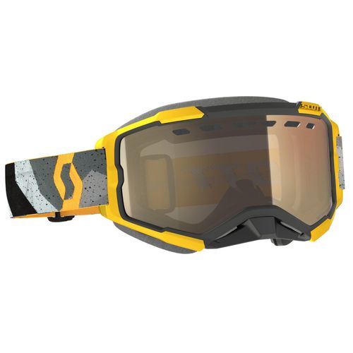 Очки SCOTT Fury LS Snow Cross, Camo Gray/Yellow Light Sensitive Bronze ...